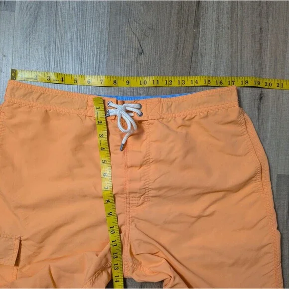 Polo Ralph Lauren Size XL Cargo Swim Trunks Board Shorts Orange Pony Preppy - Picture 11 of 12